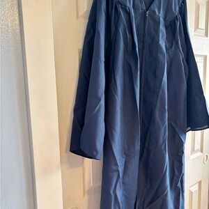 Elegant Navy Blue Women's Cap and Gown